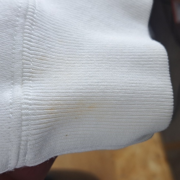 Polo Sport 5 button mock neck Med white casual preppy pullover sweatshirt - Picture 6 of 7